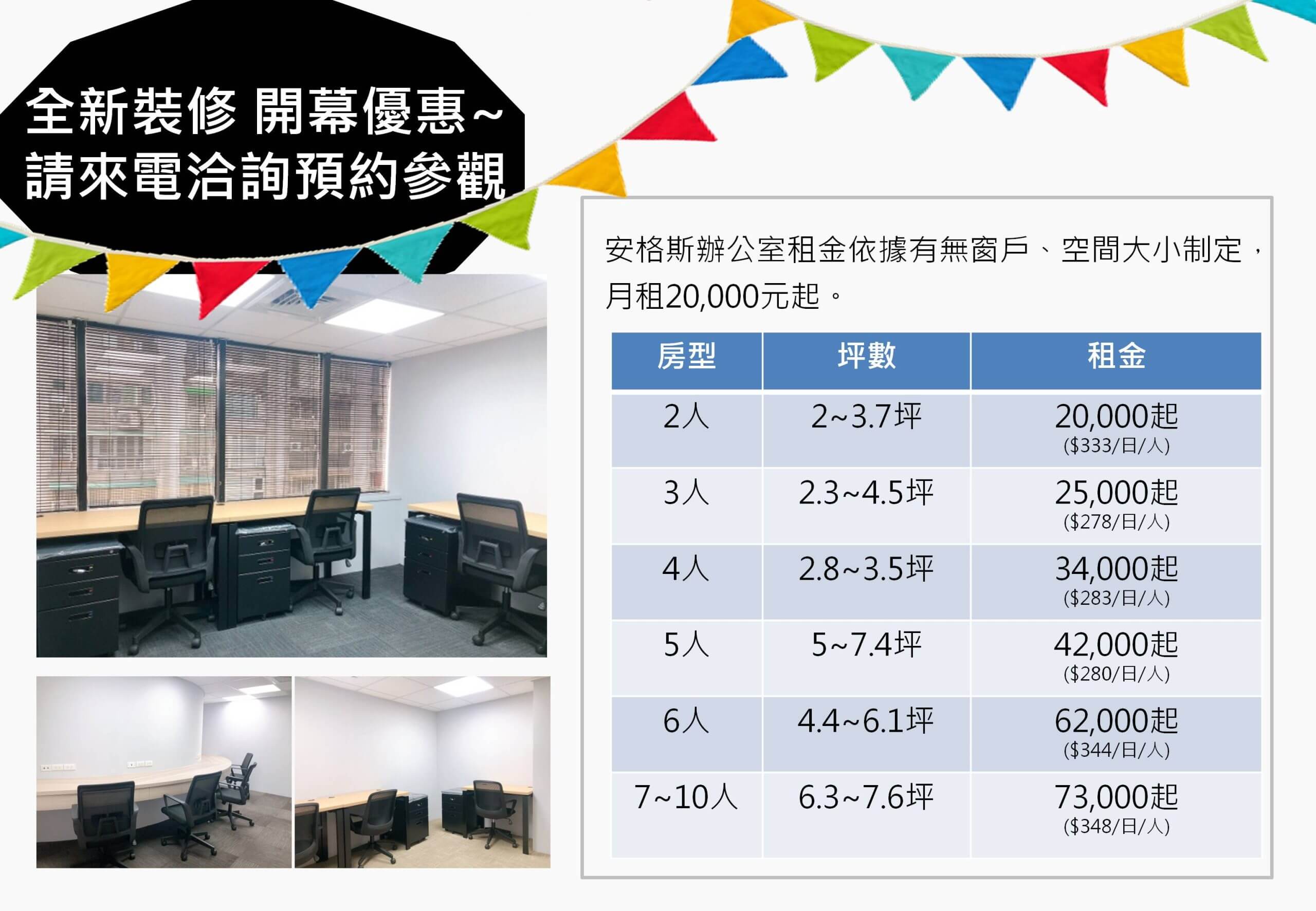 Read more about the article 【最新公告】Grand opening. Newly-furnished offices. Please come and visit.